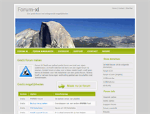 Tablet Screenshot of forum-xl.nl